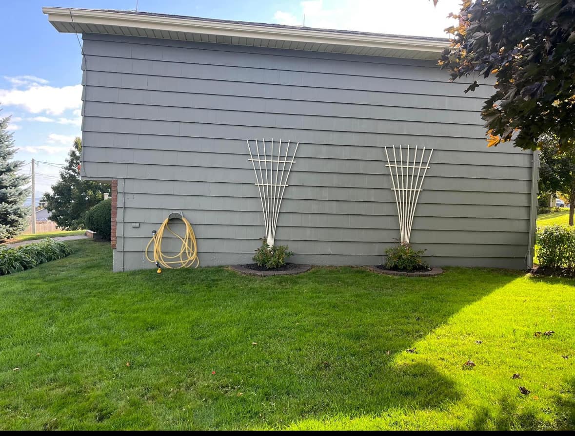 painting exterior house side view